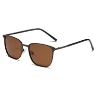 Simple Style Geometric Tac Square Full Frame Glasses sku image 3