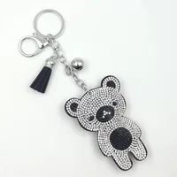Cute Bear Flannel Diamond Women's Keychain sku image 16