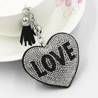 Glam Sweet Letter Heart Shape Flannel Women's Keychain main image 2