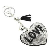 Glam Sweet Letter Heart Shape Flannel Women's Keychain main image 5