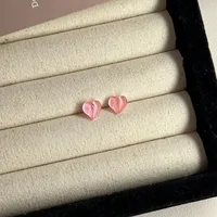1 Pair Basic Simple Style Heart Shape Butterfly Bow Knot Plating Alloy Zircon Ear Studs sku image 8