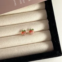1 Pair Basic Simple Style Heart Shape Butterfly Bow Knot Plating Alloy Zircon Ear Studs sku image 13