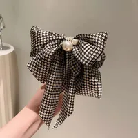 Women's Simple Style Bow Knot Pearl Hair Clip sku image 3