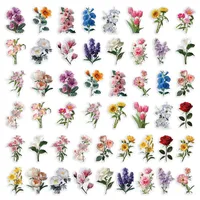 50 PCS/Package Flower Learning PET Pastoral Stickers sku image 1