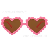 Elegant Simple Style IG Style Heart Shape Resin Special-Shaped Mirror Full Frame Glasses sku image 6