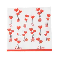 Valentine'S Day Romantic Love Heart Shape Virgin Wood Pulp Party Supplies Tableware main image 5