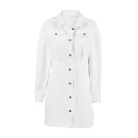 Women's Shirt Dress Vacation Simple Style Turndown Slim Long Sleeve Solid Color Above Knee Holiday main image 4