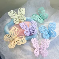 Women's Sweet Solid Color Butterfly Plastic Hollow Out Hair Claws main image 1