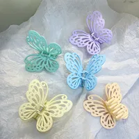 Women's Sweet Solid Color Butterfly Plastic Hollow Out Hair Claws main image 4