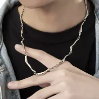 Simple Style Geometric Alloy Titanium Steel Polishing Unisex Necklace main image 1