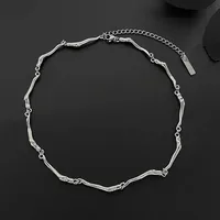 Simple Style Geometric Alloy Titanium Steel Polishing Unisex Necklace main image 2