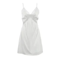 Women's Strap Dress Elegant Sexy V Neck Strap Sleeveless Solid Color Lace Above Knee Holiday Daily main image 2