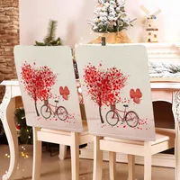 Romantic Letter Heart Shape Polyester Chair Cover main image 3
