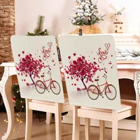 Romantic Letter Heart Shape Polyester Chair Cover sku image 12