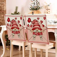 Romantic Letter Heart Shape Polyester Chair Cover sku image 36