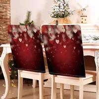 Romantic Letter Heart Shape Polyester Chair Cover sku image 26