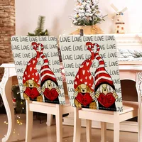 Romantic Letter Heart Shape Polyester Chair Cover sku image 38