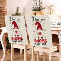 Romantic Letter Heart Shape Polyester Chair Cover sku image 5