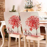 Romantic Letter Heart Shape Polyester Chair Cover sku image 13