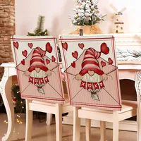 Romantic Letter Heart Shape Polyester Chair Cover sku image 37