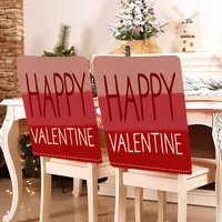 Romantic Letter Heart Shape Polyester Chair Cover sku image 35