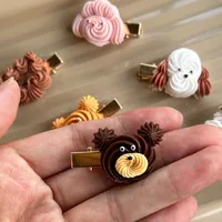 Women's Cute Dog Bear Plastic Hair Clip sku image 4