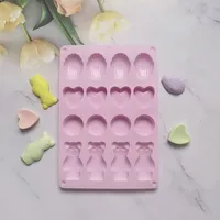Cute Heart Shape Solid Color Shell Silica Gel Bakeware 1 Piece main image 4