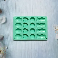 Cute Heart Shape Solid Color Shell Silica Gel Bakeware 1 Piece sku image 2