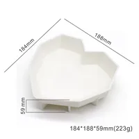 Valentine'S Day Casual Heart Shape Silica Gel Bakeware 1 Piece 1 Set sku image 1