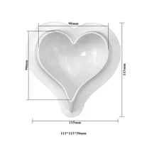 Valentine'S Day Casual Heart Shape Silica Gel Bakeware 1 Piece 1 Set sku image 4