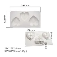 Valentine'S Day Casual Heart Shape Silica Gel Bakeware 1 Piece 1 Set sku image 16
