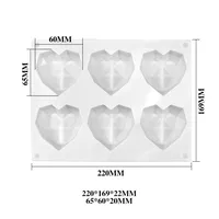 Valentine'S Day Casual Heart Shape Silica Gel Bakeware 1 Piece 1 Set sku image 8