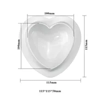 Valentine'S Day Casual Heart Shape Silica Gel Bakeware 1 Piece 1 Set sku image 5