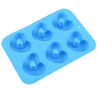 Cute Heart Shape Silica Gel Bakeware 1 Piece sku image 1