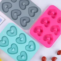 Cute Heart Shape Silica Gel Bakeware 1 Piece main image 3