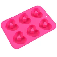 Cute Heart Shape Silica Gel Bakeware 1 Piece sku image 4