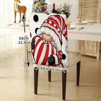 Romantic Cartoon Letter Polyester Chair Cover main image 2