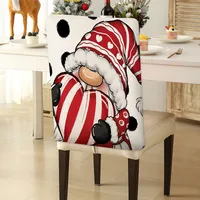 Romantic Cartoon Letter Polyester Chair Cover sku image 2