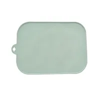 Cute Cherry Solid Color Bow Knot Silica Gel Placemat 1 Piece sku image 8