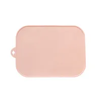 Cute Cherry Solid Color Bow Knot Silica Gel Placemat 1 Piece sku image 6