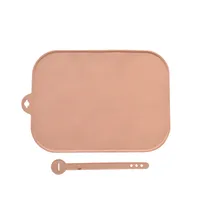 Cute Cherry Solid Color Bow Knot Silica Gel Placemat 1 Piece sku image 11