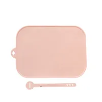 Cute Cherry Solid Color Bow Knot Silica Gel Placemat 1 Piece sku image 13