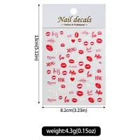 Romantic Heart Shape PVC Nail Decoration Accessories main image 2