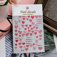 Romantic Heart Shape PVC Nail Decoration Accessories sku image 11
