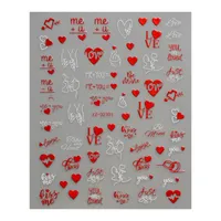Romantic Heart Shape PVC Nail Decoration Accessories main image 5