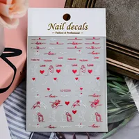 Romantic Heart Shape PVC Nail Decoration Accessories sku image 5
