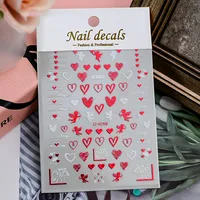 Romantic Heart Shape PVC Nail Decoration Accessories sku image 8