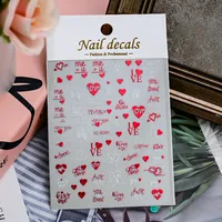 Romantic Heart Shape PVC Nail Decoration Accessories sku image 10