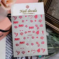 Romantic Heart Shape PVC Nail Decoration Accessories sku image 7