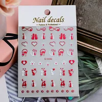 Romantic Heart Shape PVC Nail Decoration Accessories sku image 3